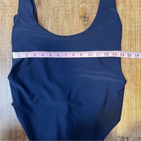 Aerie NWOT One Piece Scoop Back Navy Blue Swimsuit Size XL - Picture 8 of 11